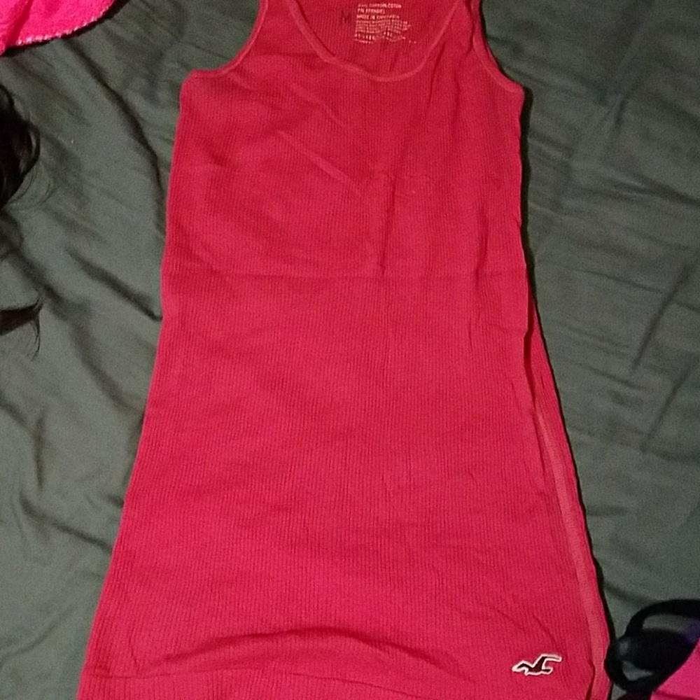 Pink tanktop hollister